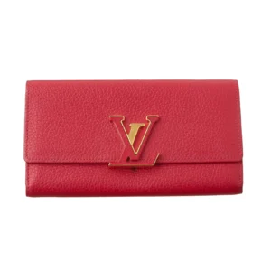 Louis Vuitton Capucines Compact Scarlet Red Wallet